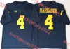 Jabrill Peppers Charles Woodson Michigan Football 2024 Champions Jersey Costurado Mens # 4 Jim Harbaugh 21 Desmond Howard Michigan Wolverines Jerseys