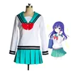 Costume cosplay uniforme in stoffa per ragazza Anime Saiki Kusuo su misura312k
