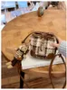 Children plaid bucket handbags girls cute cartoon rabbit Pendant single shoulder bag lady style messenger lipsticks bags Z5750