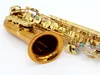 Eastern Music Gold Brass Body Dark Gold Lacquer Body Gold Keys Alto Saxophone