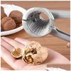 Ferramentas para frutas e vegetais Sublimação Mtifunction Crack Amêndoa Noz Noz Pecan Avelã Filbert Noz Cozinha Quebra-nozes Shell Clip T Dro Dhumi