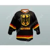 Custom Black 99 Drużyna narodowa Niemiec Hockey Jersey New Top Sched S-M-L-XL-XXL-3XL-4XL-5XL-6XL