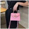 Shoulder Bags Autumn And Winter Styles Fashion Solid Color PU Versatile Women's Single Backpack Pinkycolor Lock Catch Handbag