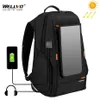 Outdoor Solar Panel Power Reiserucksäcke Multifunktions Atmungsaktive Männer Rucksack Laptop Tasche mit Griff USB Lade Port XA279Z 2292q