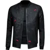 Men's Jackets 2023 Autumn New Floral Jacket Men Fashion Vintage Business Bomber Jacquard Jacket Masculinas Casual Slim Jacket Coat Man M-4XL