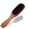 Escovas de cabelo Pure Javali Cerdas Escova de Barba com Alça Mens Barbear Bigode Pente Escovas de Cabeleireiro Gota Entrega Produto de Cabelo Dhtho