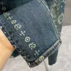 Mens Designer Casual D Jacquard Straight Pants Fashion Washed Jeans Men Women Sweatpants Metal Embroidered Trousers