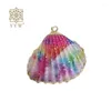 Colares Pingente 2023 Bohemia Estilo Colorido Shell Sea Beach Charme para Mulheres Meninas Verão Fazendo Tornozeleira Pulseira Colar Jóias