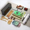 Sushi Tools Maker Set Machine Mold Bazooka Roller Kit Vegetable Meat Rolling bamboo mat DIY Kitchen Gadgets Accessories y231204