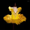 Stage Wear Professional Ballet Girls Blue Pink Ballerina Party Tutu Dress Child Kids Dance Costume