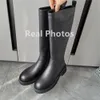 Botas FEDONAS Mujeres Cuero genuino Rodilla Alto Tacones bajos gruesos Cálido Otoño Invierno Zapatos Mujer Motocicleta 231204