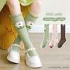Soques para crianças bebês meias longas outono sob meias de joelho garotas crianças desenho animado meias longa meia