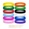 Polssteun 12 stuks siliconen lichtgevende armbanden rubberen glow-polsbandjes voor kinderen tieners volwassenen