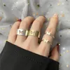 Cluster Rings Trendy Vintage Butterfly For Women Men Lover Couple Set Friendship Engagement Wedding Open 2023 Jewelry