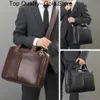 Porte-documents hommes porte-documents sac en cuir véritable épaule messager s bureau sac à main 14 pouces pochette d'ordinateur travail voyage d'affaires 231204
