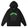 Spider Hoodie 555 Young Thug Set 남자 여자 폼 프린트 웹 그래픽 핑크 스웨트 셔츠 풀버 남성 대형 디자이너 남성 자켓 여자 WRDD