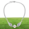 Halsband hängsmycken för sublimering ängelvingar halsband hängande kvinnor knapp smycken överföring diy förbrukningsbara helheter 817698162437639