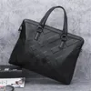 Valigette Borsa in pelle da uomo con motivo in rilievo di marca di lusso mano vera valigetta in pelle di vacchetta moda spalla lavoro maschile affari s 231204