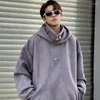 Erkek Hoodies Amerikan Tarzı Süet Kapşonlu Sweatshirt Moda Çift Hiphop High Street Gevşek Nedensel Erkekler Üstleri Erkek Giysiler