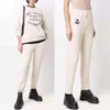 24SS Zadig Voltaire Women's Pants Alphabet Print Elastic Waist Drawstringインナーフリースストレートスポーツ女性パンツ