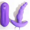 Vibradores Anal Vibrador Plug Masajeador de Próstata Cuentas Vibrantes 10 Modo Butt Sex Toys para Mujeres Hombres 231204