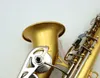 Eastern music pro use satin gold plated curved soprano saxophone w/case <<