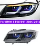 Autoteile für BMW 3er E90 Scheinwerferbaugruppe E91 2005–2012 LED-Tagfahrlicht-Fluss-Blinker