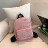 Senhora estilo crianças mochilas rebite crianças ombro duplo sacos de escola moda meninas couro do plutônio bolsa casual