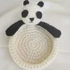 Bord Mattor Handgjorda stickade anka Panda Tea kaffekoppar Coasters Mat Home Decoration Köksutrustning Tillbehör Isolerade