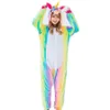 Rainbow Unicorn Costume grenouillères Pyjon Kigurumi Suit à saut à saut adultes Costumes Halloween3132