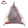 Tentes et abris Tente extérieure 3 personnes 210T 20D tissu Silicone Double couche Camping ultraléger famille poteau en aluminium 231202