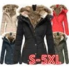 Women's Down Parkas Hiver femmes chaud laine col manteau fermeture éclair manches longues manteau à capuche veste mode décontracté couleur unie Parka pardessus T231204