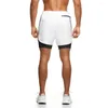 Herenshorts 20232-in-1 Corduroy broek voor gym fitness en bodybuilding sneldrogend crossfit zomer trainingskleding