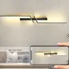 Modern Yaratıcı Strip Led Duvar Lambası Minimalist Yatak Odası Başucu Duvar Sconce Led Işıklar Oturma Odası TV Çekim Arka Plan Duvar Lambası