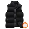 Gilets pour hommes col montant pain Pedded gilet polyvalent Sports de plein air coupe-vent hiver décontracté épais thermique