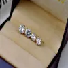 النساء للجنسين الكلاسيكية CZ Diamond Stud أقراط 18K قلوب الذهب الأبيض المطلي والسهام بعد الأقراط CZ حجم 3 مم إلى 10 مم 217G