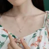 Collier délicat en forme d'étoile 14 carats, bijoux d'anniversaire en or véritable massif avec perle naturelle pour maman