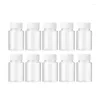 Storage Bottles 10pcs 15ml Portable Clear Plastic Small Vial Liquid Solid Packing Bottle