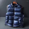 Gilet da uomo Gilet invernale da uomo Giacca senza maniche alla moda Outdoor caldo morbido gilet casual maschile marchio di abbigliamento taglie forti 8XL