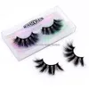 Cílios Postiços 25mm Fuax Mink Cílios 5D Olhar Natural Dramático Longo Wispies Fluffy Cílios Fl Tiras Falso Olho Lash Extensão Maquiagem Dhlkk