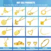Yadis 2023 Drobne dostosowane Real 999 Pure Gold Pendant Beadant Chain Wedding Bridal Jewelry Naszyjnik dla kobiet