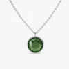 14K Gold Bezel Set Natural Precious Emerald Gemstone For Women's Pendant Necklace Fine Jewelry Indian Manufacturer