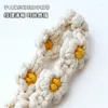 Keychains Daisy Flower Key Chain Ins Explosive Style High-end DIY Hand-Woven Wrist Ring Bohemian Car Keychain Bag Pendant YS014