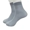 Chaussettes pour hommes Fibre ultra-mince 1 Hommes Bas élastiques soyeux Paires Pantalon court en soie Femmes Hiver Unisexe