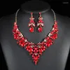 Necklace Earrings Set Pearl Electroplated Alloy Jewelry Fashion Artificial Gemstones