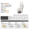 Sandalen leuchten leuchtende Schuhe LED Frau leuchtende klare Sandalen Hyaline Hohlblütenblatt wasserdichte Plattform Hochzeit Heels Schuhe Stripper 231204