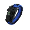 생존 팔찌 팔찌 mtifunctional 야외 팔찌 비상 생명을 구하는 나침반 LED 가벼운 캠 등산 Braceletba dhmyq