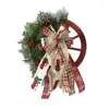 Fiori Decorativi 1 Pezzo Ghirlanda Di Natale Invernale Ciondolo Per Porta Ruota Di Carro Della Fattoria Pigna (40 Cm)