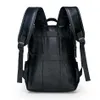 Mode Mannen Casual Rugzak Reizen Schooltas Man Grote Capaciteit Tiener Luxe Tas Mochila Lederen Laptop Rugzakken 201112864