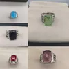 Yüzükler Band Ring Tasarımcısı Vintage Diamond Womens Klasik Tasarımcılar CZ Takı Bayanlar Kakma Taş Zirkon Mücevher Mücevher ACC2583